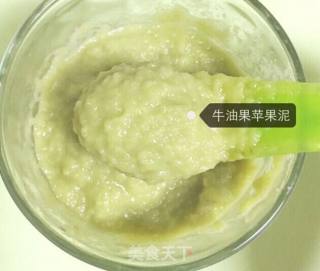 婴儿宝宝辅食——牛油果苹果泥