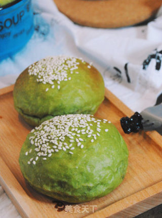 芝麻抹茶包的做法