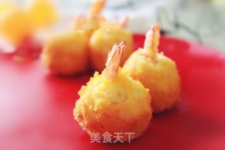 土豆香脆虾球的做法