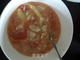 西红柿土豆疙瘩汤的做法