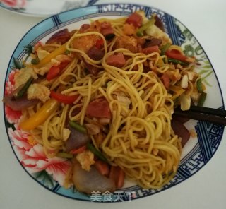 自创炒面的做法