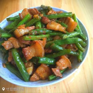 寸豆焖肚肉的做法