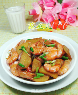 土豆炒鲜虾的做法