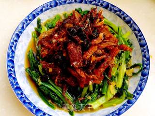 豆豉鲮鱼油麦菜的做法