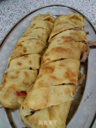 土豆肉丝鸡蛋卷的做法