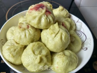 菠菜酱包的做法