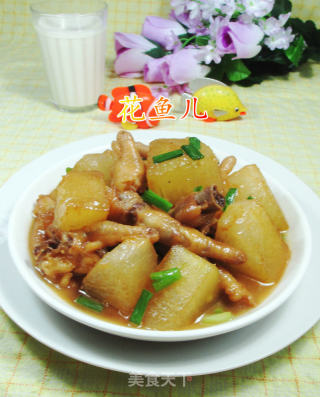 凤爪烧冬瓜的做法