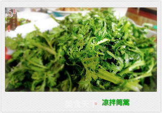 凉拌筒蒿的做法