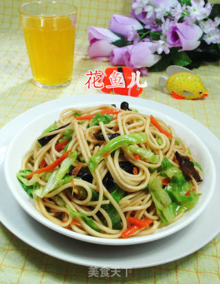 酱油素炒面的做法