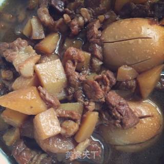 卤肉土豆丁的做法