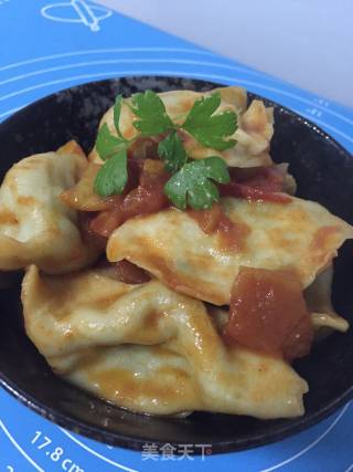 西红柿焖饺的做法