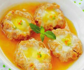 鹌鹑蛋蒸肉饼的做法