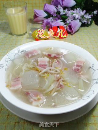 咸肉绿豆芽冬瓜汤的做法