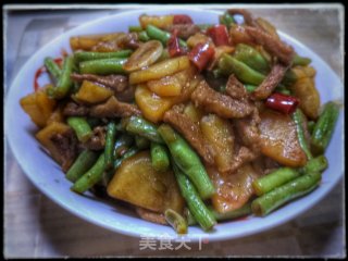 土豆炒豆角的做法
