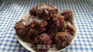 紫薯球的做法