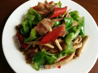 培根茶树菇的做法