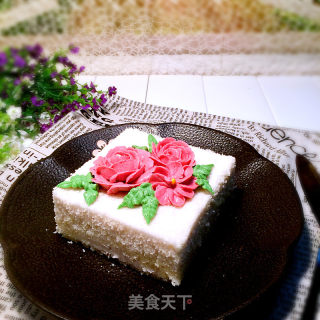 栗子奶油花米糕的做法