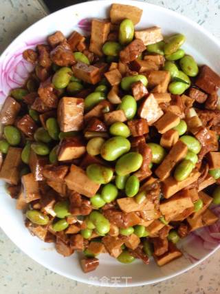 毛豆炒香干的做法