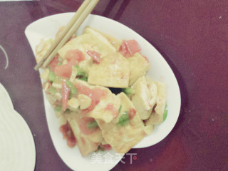茄汁豆腐的做法