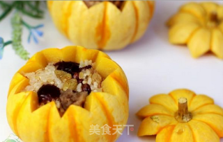 【桃李厨艺】终于找到南瓜最好吃的方法——南瓜八宝饭，这样吃三个月，腰围绝对小一圈！的做法