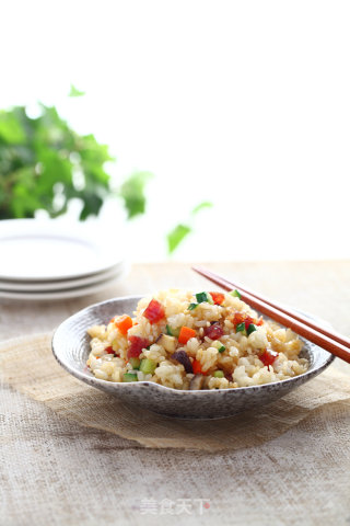 海天酱油制作蚝油炒饭的做法