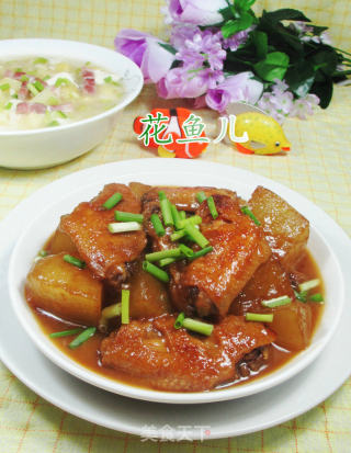 中翅烧冬瓜的做法