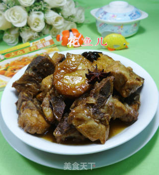 圆素鸡烧龙骨的做法