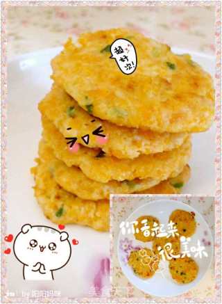 婴儿宝宝辅食——香煎蔬菜虾仁饼