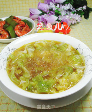 咖喱圆白菜粉丝汤的做法