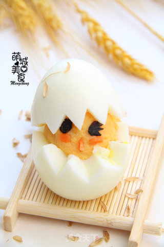 创意宝宝辅食，孵出萌小鸡可爱到爆的做法