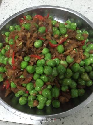萝卜干青豆炒肉末的做法