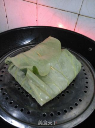 荷叶炒饭的做法