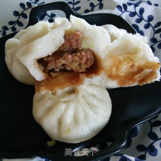 圆白菜猪肉包子的做法