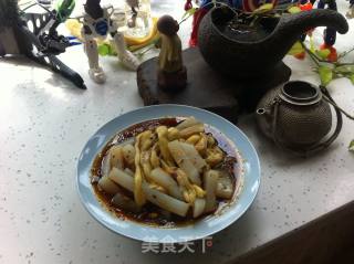 蒜泥茄子扮凉粉的做法