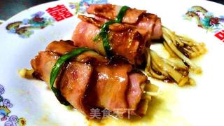 夏日快手小菜之金针菇培根卷的做法