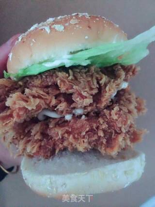 香辣鸡腿汉堡的做法