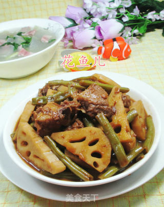 梅豆莲藕煮排骨的做法