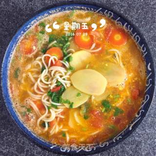 番茄鸡蛋面的做法