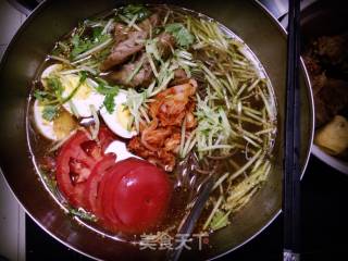 朝鲜冷面（牛肉汤+雪碧版）的做法
