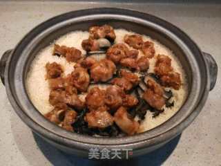 开心果姐姐肽食疗法经典菜式黑金鲍鱼土猪肉肽米煲仔饭的做法