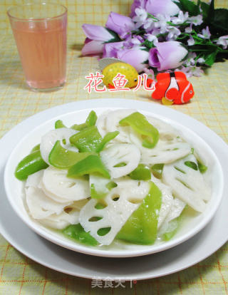 尖椒炒莲藕的做法