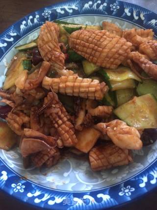 酱爆鱿鱼卷的做法