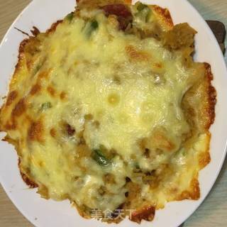 芝士南瓜焗饭的做法