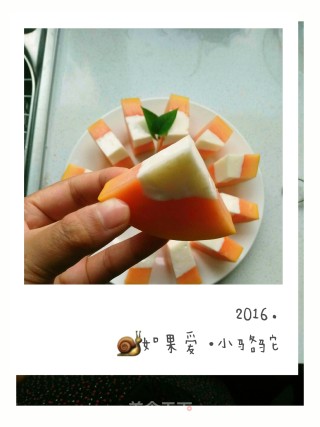 清真木瓜酸奶冻的做法