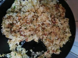 炒糯米饭的做法