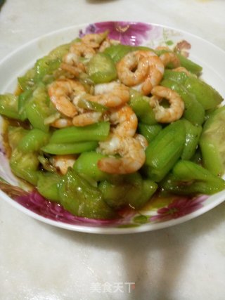 虾仁炒丝瓜的做法
