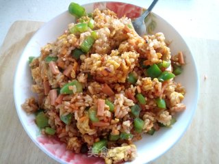 韩式辣酱什锦炒饭的做法