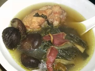白菜干陈肾香菇汤的做法