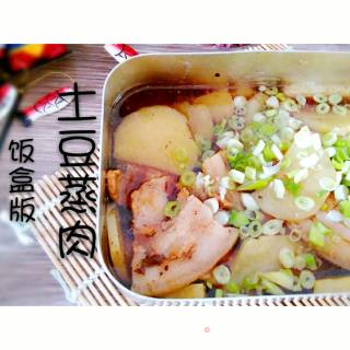 饭盒版土豆蒸肉的做法