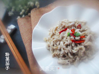 粉蒸茄子丝的做法